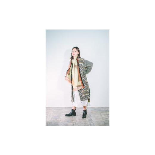 ふるさと納税 小物 ストール・マフラー 兵庫県 西脇市 POLS MOHIKANストール POINTオレンジ(41-7) POINTオレンジ