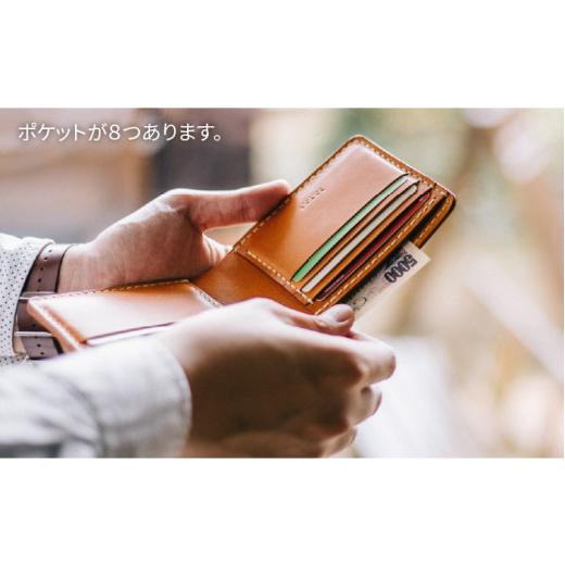 ふるさと納税 財布 福岡県 糸島市  Black DURAM クラシック二つ折り財布 2つ折り 革 レザー 9001 Duram Factory／ドゥラムファクトリー AJE053-1 Blackの画像