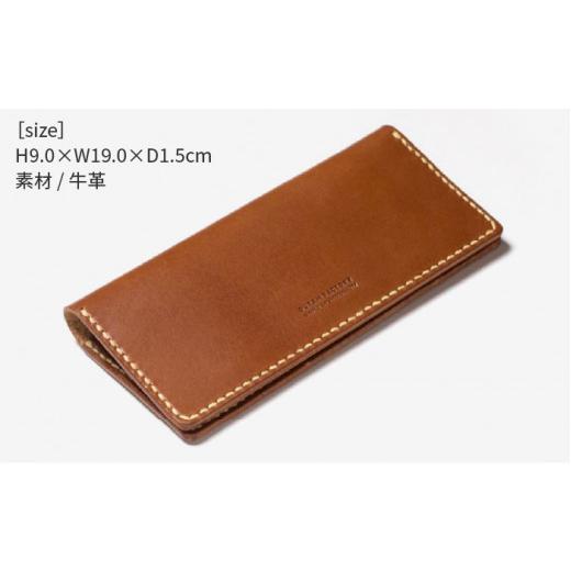 ふるさと納税 財布 福岡県 糸島市  Dark Brown DURAM 二つ折り長財布 革 レザー メンズ レディース 16008 Duram Factory／ドゥラムファクトリー AJE060-3 Dark…の画像