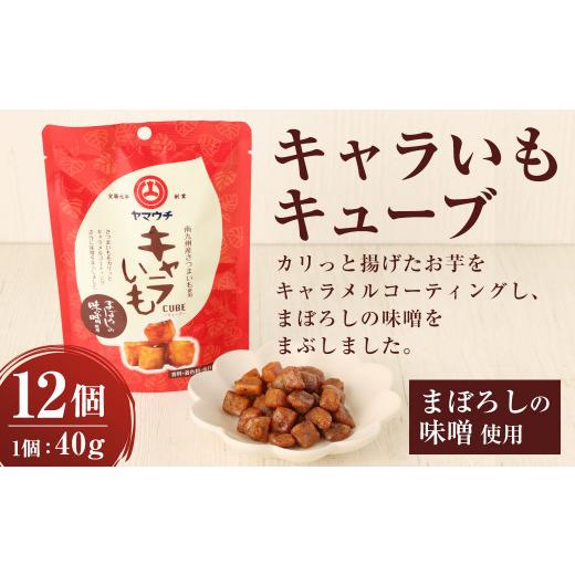 ふるさと納税 熊本県 菊陽町 キャラいもキューブまぼろしの味噌 40g 12個 セット さつまいも 味噌 お菓子