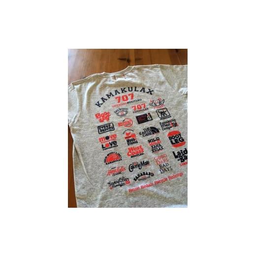 ふるさと納税 服 神奈川県 鎌倉市 鎌倉ブランドの老舗「KAMAKULAX」の定番オリジナルALL LOGO Tシャツ 杢グレー XLサイズ 杢グレー XLサイズ