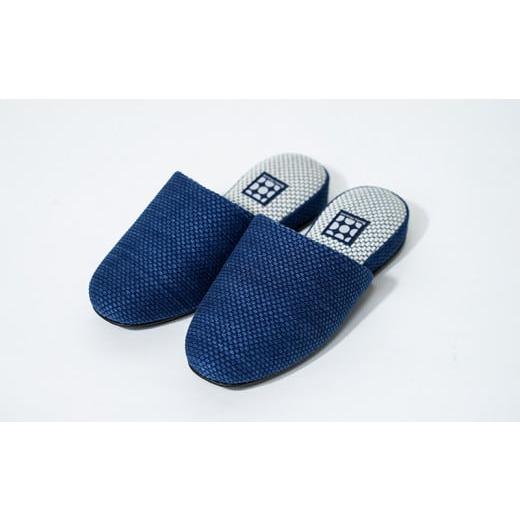 ふるさと納税 ファッション スリッパ 埼玉県 羽生市 武州の藍染め ジャパンブルースリッパ Lサイズ 浅葱色(あさぎいろ) Lサイズ 浅葱色(あさぎいろ)