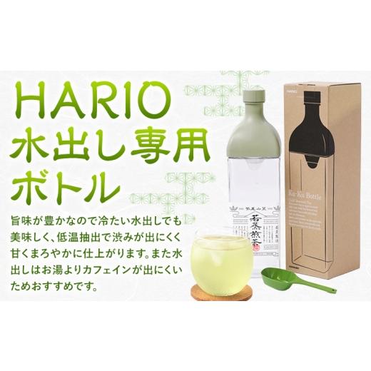 ふるさと納税 お茶類 緑茶（飲料） 鹿児島県 さつま町 若蒸煎茶 上煎茶 セット 水出しボトル ハリオ 80g 柳田製茶《30日以内に出荷予定(土日祝除く)》鹿児島県…