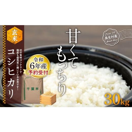 ふるさと納税 千葉県 長生村 H02-A04 [令和6年産新米・先行予約]コシヒカリ(玄米30kg)令和6年産