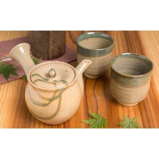 ふるさと納税 陶磁器・漆器・ガラス 鳥取県 八頭町 因久山焼 急須セット　_1