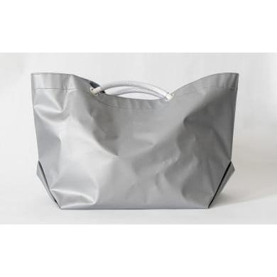 ふるさと納税 カバン トートバッグ 北海道 小樽市 市場 TOTE でお買い物 シルバー トートバッグ シルバー