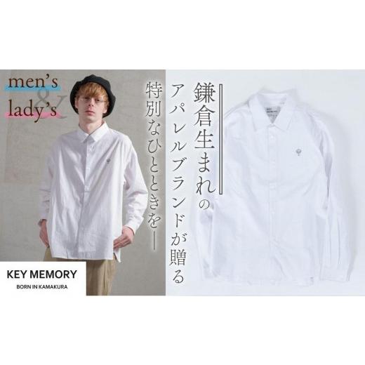 ふるさと納税 神奈川県 鎌倉市 《0》【KEYMEMORY鎌倉】スナップボタンシャツ WHITE 《0》｜furusatochoice｜02