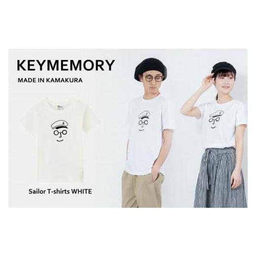 ふるさと納税 服 神奈川県 鎌倉市 《2》 KEYMEMORY鎌倉 セーラー帽イラストTシャツ WHITE 《2》