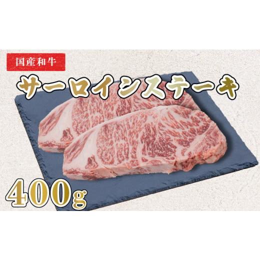 ふるさと納税 徳島県 阿波市 牛肉 ステーキ 400g サーロイン 2枚 黒毛和牛 国産 阿波牛