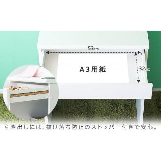 ふるさと納税 木工品・竹工品 和歌山県 海南市 コンパクトデスク コンセント付 幅60cm ホワイト aku100623801 ホワイト aku100623801の画像