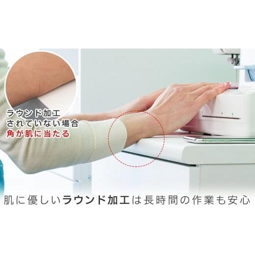 ふるさと納税 木工品・竹工品 和歌山県 海南市 コンパクトデスク コンセント付 幅60cm ホワイト aku100623801 ホワイト aku100623801の画像