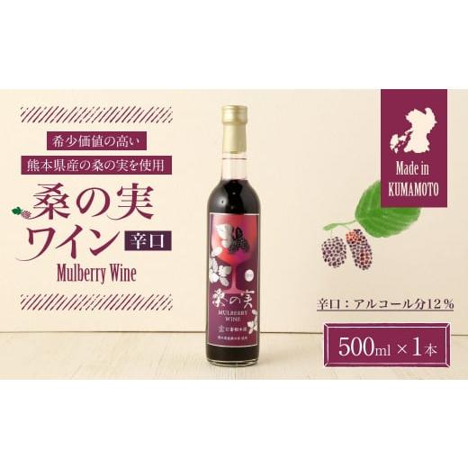 ふるさと納税 熊本県 合志市 桑の実 ワイン (辛口) 500ml×1本 熊本県産 マルベリー 果実酒