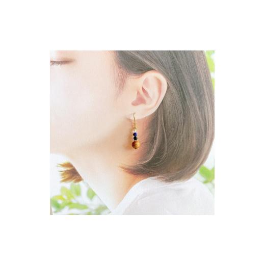 ふるさと納税 アクセサリー 鹿児島県 屋久島町 屋久杉×9月誕生石　イヤリング イヤリング_2
