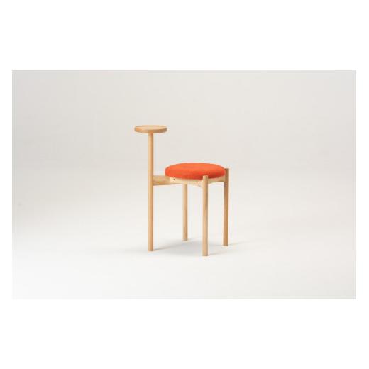 ふるさと納税 木工品・竹工品 北海道 東川町 yuk ユク 布座:オレンジ オレンジ