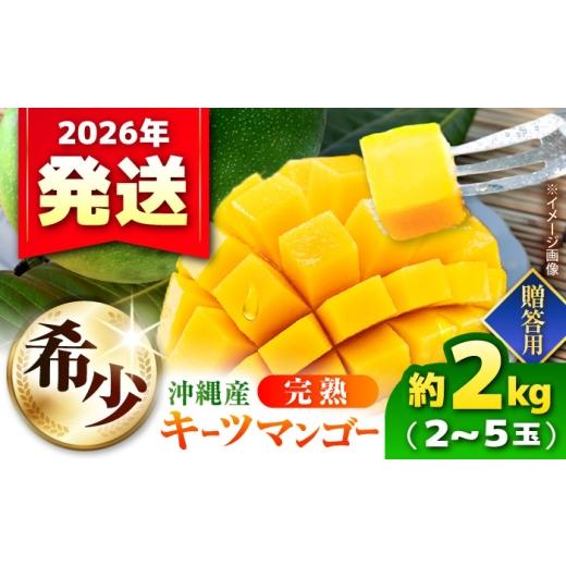 ふるさと納税 マンゴー 沖縄県 沖縄市 マンゴー 2026年発送・数量限定 贈答用 沖縄県産キーツマンゴー 約2kg (2〜5玉 / 化粧箱入り) ちゃんぷる〜市場 BCAA00…