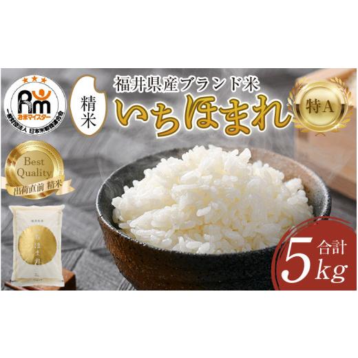 ふるさと納税 米 福井県 あわら市 令和7年産 いちほまれ 精米 5kg×1袋[お米マイスター厳選 発送直前に精米 ] / 福井県産 ブランド米 ご飯 白米 新鮮 aw06…