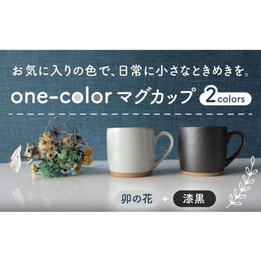 ふるさと納税 岐阜県 土岐市 [美濃焼] one-color マグカップ 2色セット (卯の花・漆黒) [山二製陶所]食器 マグ ペア 