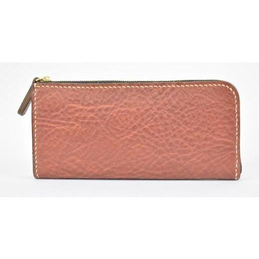 ふるさと納税 財布 栃木県 栃木市 栃木レザー使用|やわらか本革Lジップ長財布|Lzip wallet 02|チョコ|minca(全7色) Lzip wallet 02/チョコ