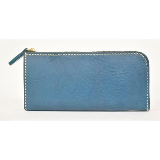 ふるさと納税 財布 栃木県 栃木市 全7色 栃木レザー のLジップファスナー長財布 シュリンクタイプ ソフトな手触り/Lzip wallet 02/ブルー/minca 315 雑貨…