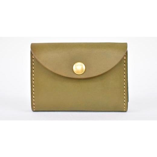 ふるさと納税 財布 栃木県 栃木市 minca 栃木レザーのコインケース 小銭入れ カードも入る コンパクト/Coin purse 02/オリーブ 475 雑貨 ファッション 人…