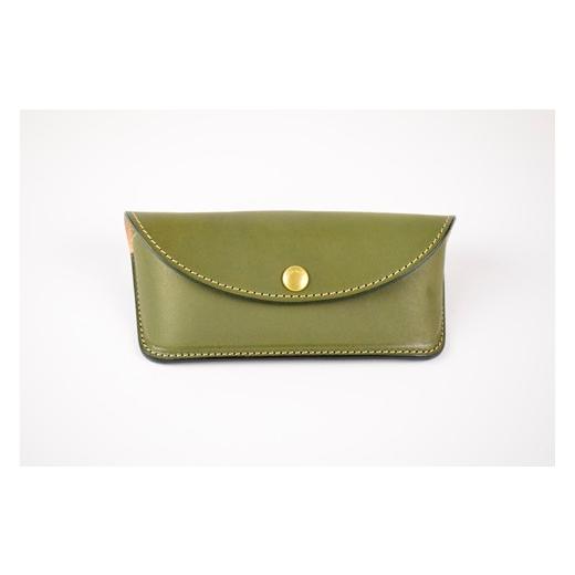 ふるさと納税 小物 栃木県 栃木市 minca 栃木レザーのメガネケース 本革 /Glasses case 01/オリーブ 525 ファッション 人気 おすすめ Glasses case 01/オ…