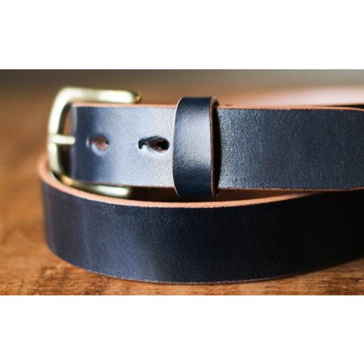 ふるさと納税 小物 栃木県 栃木市 minca 幅30mmベルト/38インチ 栃木レザーの希少な「ハーネスレザー」使用の贅沢な1枚革のレザーベルト/ブラック/HL-B01…