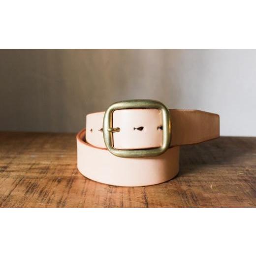 ふるさと納税 小物 栃木県 栃木市 minca 幅40mmベルト/32インチ 栃木レザーの希少な「ハーネスレザー」使用の贅沢な1枚革のレザーベルト オイルタイプ/タン…