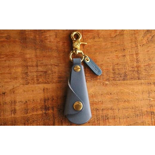 ふるさと納税 ファッション 靴 栃木県 栃木市 minca 栃木レザーの真鍮靴ベラキーホルダー/シューホーン01/ブルー 641 雑貨 日用品 人気 おすすめ 靴べらキ…