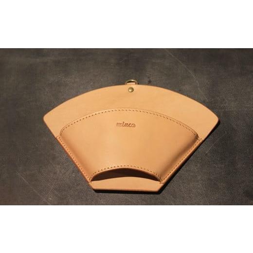 ふるさと納税 食器・グラス 栃木県 栃木市 minca 栃木レザーのコーヒーフィルターケース 自宅やキャンプシーンで ドリッパー のおともに/タン(生成) 653 日…