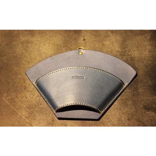 ふるさと納税 食器・グラス 栃木県 栃木市 minca 栃木レザーのコーヒーフィルターケース 自宅やキャンプシーンで ドリッパー のおともに/ブルー 653 日用品…