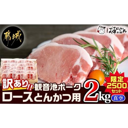 ふるさと納税 宮崎県 都城市 【訳あり】≪限定2500セット≫観音池ポークロースとんかつ用(真空)2kg_AA-1535 _(都城市) 宮崎県ブランドポーク認定 観音池ポーク…｜furusatochoice｜02