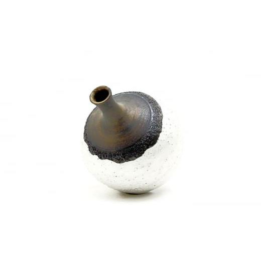 ふるさと納税 岐阜県 土岐市 【美濃焼】 LAVA SILVER FLOWER VASE (高8.5cm) 【RYOTA AOKI POTTERY／青木良太】 [MCH109]｜furusatochoice｜05