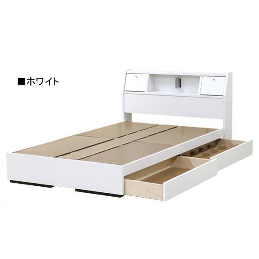 ふるさと納税 タオル・寝具 愛知県 知立市  組立サービス付 K333 シングルサイズベッド 国産ボンネルコイルマットレス(10816B)付（ホワイト(木目無し））（1…の画像