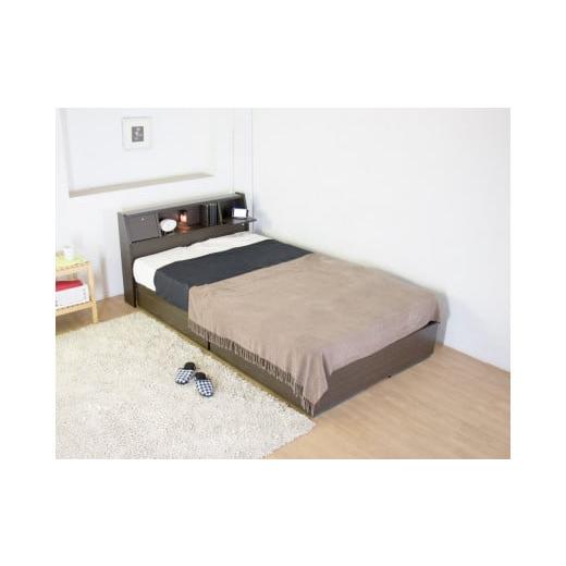 ふるさと納税 家具 インテリア・寝具・収納 愛知県 知立市  組立サービス付 K333　シングルサイズベッド　国産ポケットコイルマットレス(108618) 付(ダークブ…_1