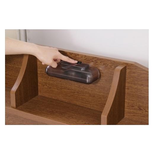 ふるさと納税 家具 インテリア・寝具・収納 愛知県 知立市 組立サービス付 K321　セミダブルサイズベッド　国産ボンネルコイルマットレス(10816B)付(ブラック…_2