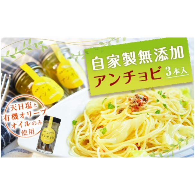 ふるさと納税 干物 アンチョビー 静岡県 熱海市 親子五代 釜鶴吊りひもの店／自家製無足し加えるアンチョビ 3本