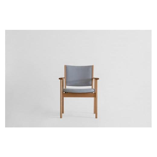 ふるさと納税 木工品・竹工品 北海道 東川町 LIM Living Chair リムリビングチェア(ミズナラ)布座:グレー グレー