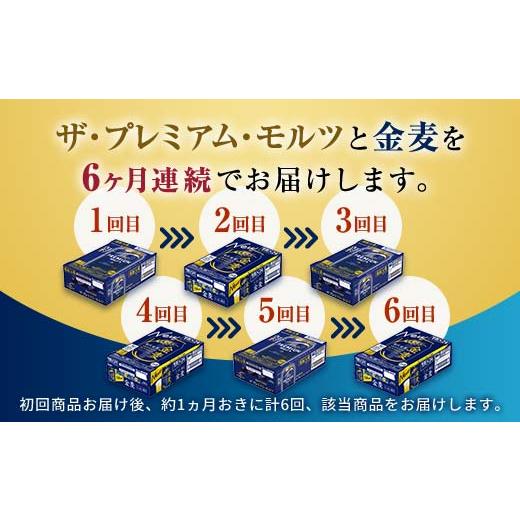 ふるさと納税 ビール 熊本県 嘉島町 FK7-0120 プレモル・金麦交互6回お届け便 《サントリー ザ・プレミアム・モルツ350ml×1ケース（24缶）》《サントリー 金…の画像