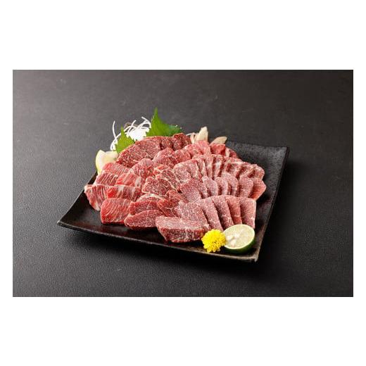 ふるさと納税 馬肉 熊本県 熊本市 熊本 馬刺し 上霜降り(トロ)、馬肉ユッケ 300g×2 合計 600g_1