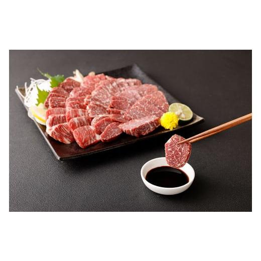 ふるさと納税 馬肉 熊本県 熊本市 熊本 馬刺し 上霜降り(トロ)、馬肉ユッケ 300g×2 合計 600g_3