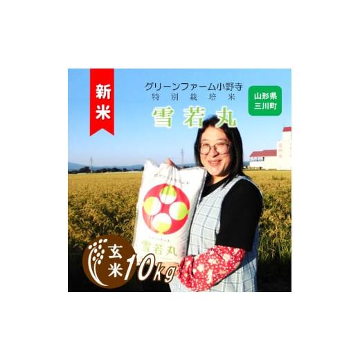 ふるさと納税 米 山形県 三川町 令和7年産・玄米 グリーンファーム小野寺の特別栽培米雪若丸10kg 10月中旬頃から順次配送予定 令和7年産 10月中旬頃から順…