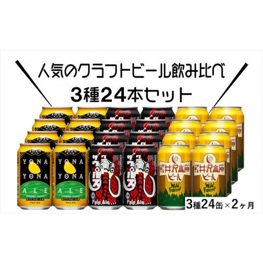 ふるさと納税 長野県 佐久市 【定期便2ヶ月】よなよなエールと軽井沢高原ビールのクラフトビール飲み比べセット 3種24本｜furusatochoice｜02