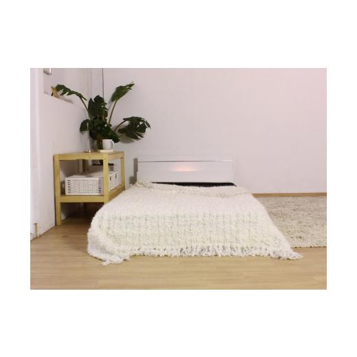 ふるさと納税 家具 インテリア・寝具・収納 愛知県 知立市 組立サービス付 292 セミシングルサイズ 棚照明付ラインデザインフロアベッド 国産ポケットコイ…