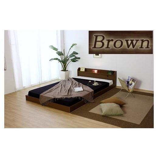 ふるさと納税 タオル・寝具 愛知県 知立市 組立サービス付 268 ダブルサイズ 棚コンセント照明付フロアベッド 国産ポケットコイルマットレス(108618)付(ブ…