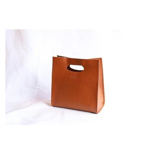 ふるさと納税 カバン トートバッグ 栃木県 栃木市  レザーショッパー Kurite shopper　カラー：Camel かばん ファッション 人気 おすすめ カラー：Camelの画像
