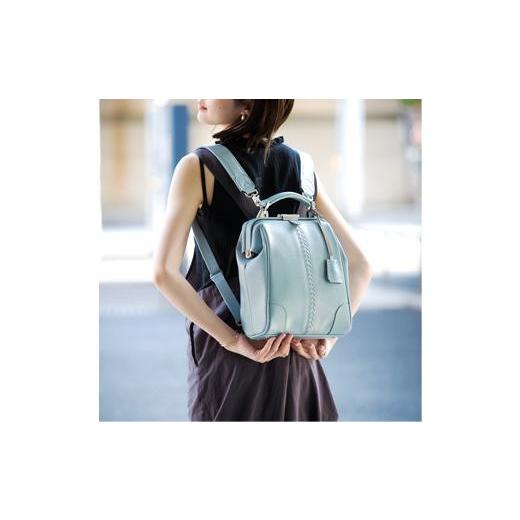 ふるさと納税 カバン リュック 兵庫県 豊岡市 豊岡鞄 YOUTA ELK 3WAYダレス MINI(YK60)スカイ スカイ