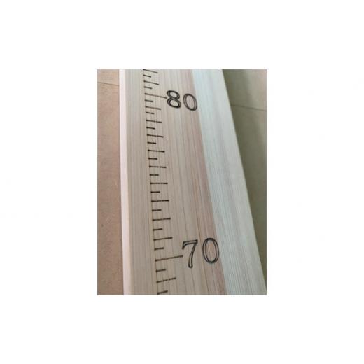 ふるさと納税 木工品・竹工品 岐阜県 山県市 木の身長計（ヒノキ） No.457 ／ 天然木 ひのき 檜 岐阜県の画像