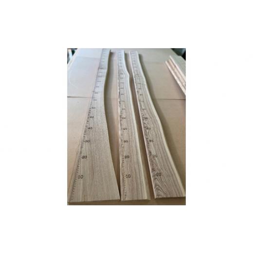 ふるさと納税 木工品・竹工品 岐阜県 山県市 木の身長計（クルミ） No.458 ／ 天然木 くるみ 胡桃 岐阜県の画像