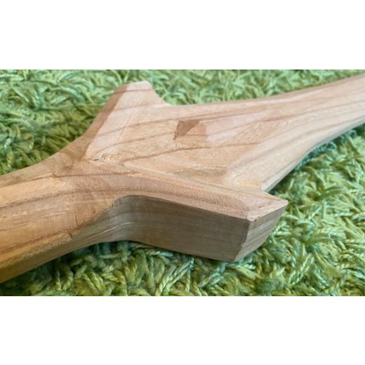 ふるさと納税 木工品・竹工品 岐阜県 山県市 ケヤキの剣 No.461 ／ 天然木 けやき 欅 インテリア 岐阜県の画像