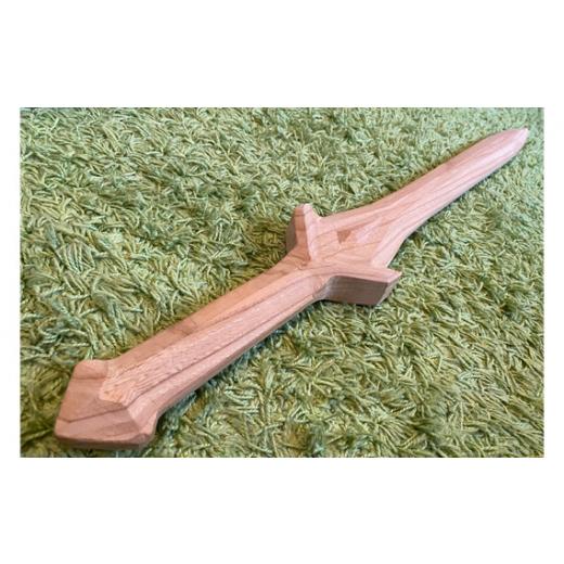 ふるさと納税 木工品・竹工品 岐阜県 山県市 ケヤキの剣 No.461 ／ 天然木 けやき 欅 インテリア 岐阜県の画像